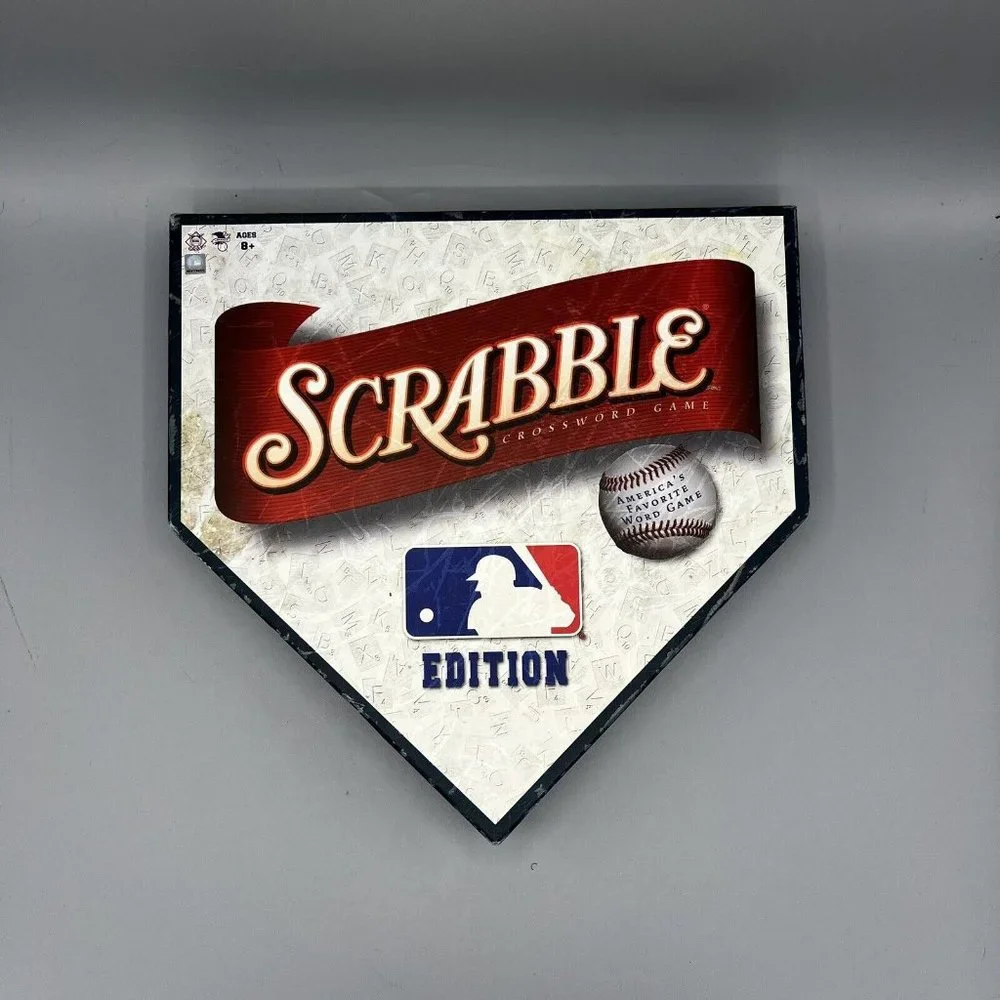 MLB Edition Scrabble 2007 Hasbro Sababa Toys Word Game Baseball Edition